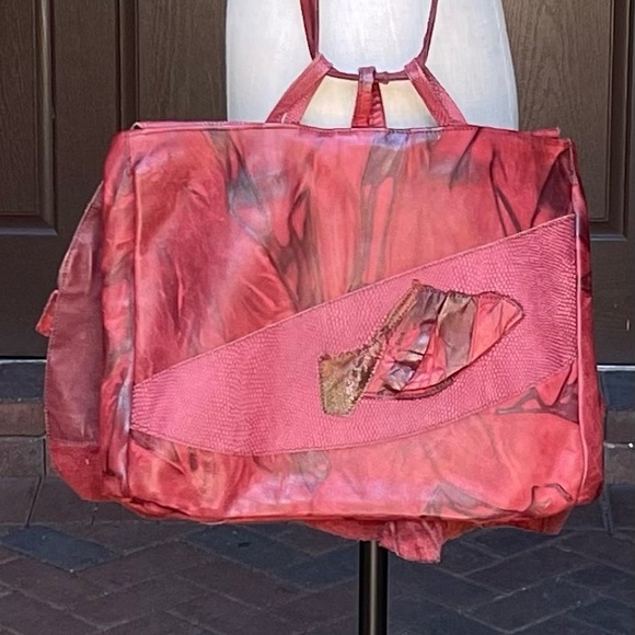 Susan Riedweg vintage mixed media handbag - Picture 4 of 10